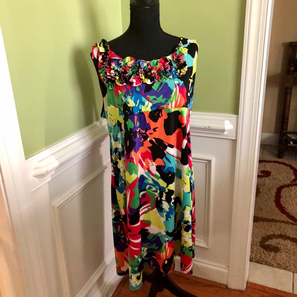 Bright multi color dress